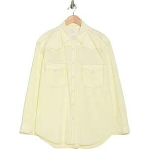 Women's Yellow Button Down Shirt